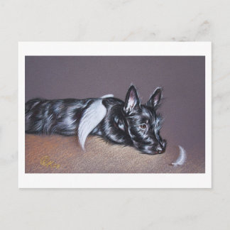 Tired Angel ( Scottie) Postcard