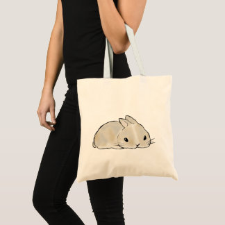 Tired Bunny  Tote Bag