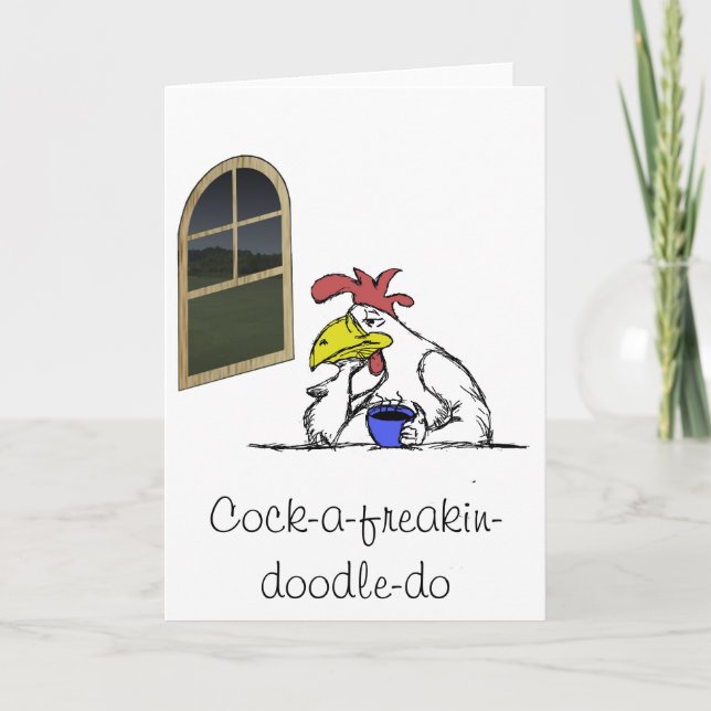 Tired Chicken Card (Front)