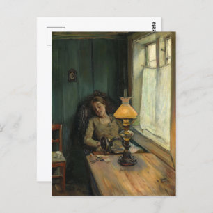 Tired Christian Krohg Postcard
