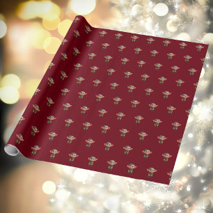 Tired Dad Christmas Elf Wrapping Paper