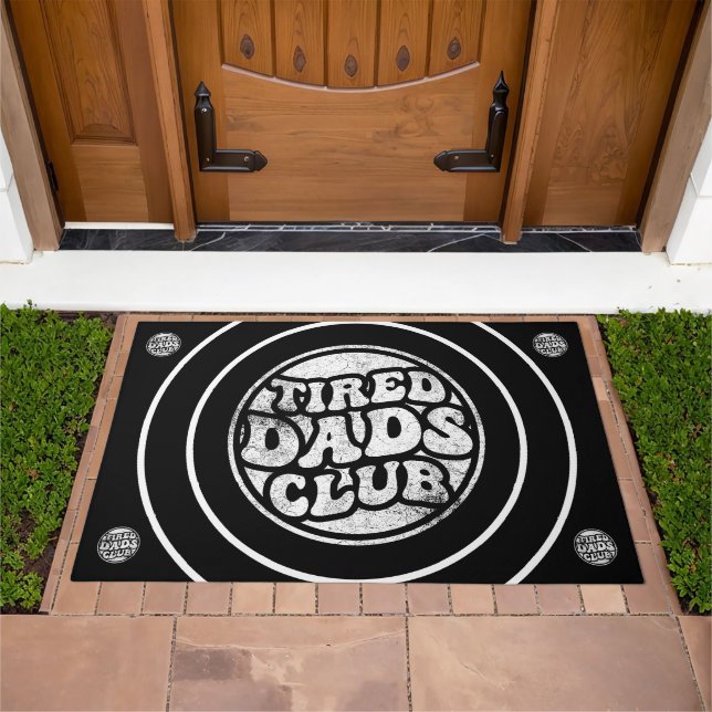 Tired Dads Club Funny Doormat (Outdoor)
