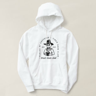 Tired dads club new dad funny coffee cowboy hoodie