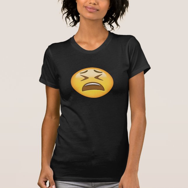Tired Face Emoji T-Shirt (Front)