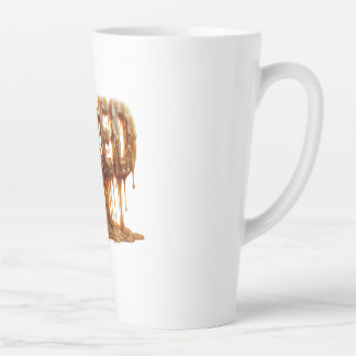 Tired Melting Candle Typography Burnout Mom Nurse Latte Mug