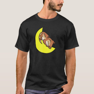 Tired Nap All Day Sleep All Night Cute Crested Gec T-Shirt