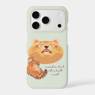 Tired Orange Cat iPhone 17 Pro Case