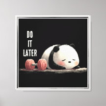 Tired Panda Gym – Cute Funny Workout Art