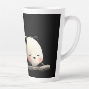 Tired Panda Gym – Cute Funny Workout Art Latte Mug