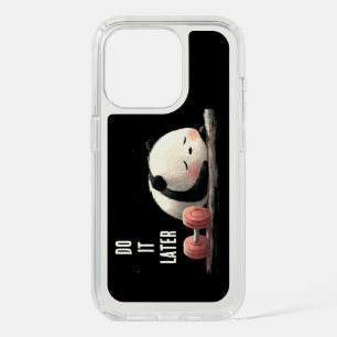 Tired Panda Gym – Cute Funny Workout Art iPhone 15 Pro Case