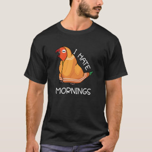 Tired Parrot Hates Mornings I Fischers Lovebird T-Shirt