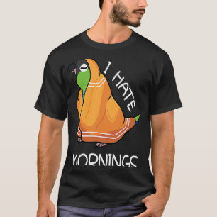 Tired Parrot Hates Mornings I Nanday Conure T-Shirt