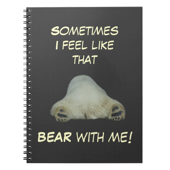Tired Polar Bear Notebook (Front)