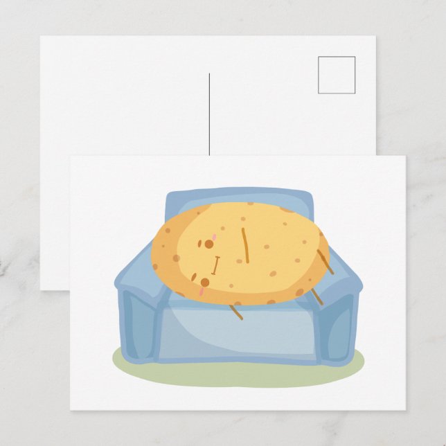 Tired Potato Postcard (Front/Back)