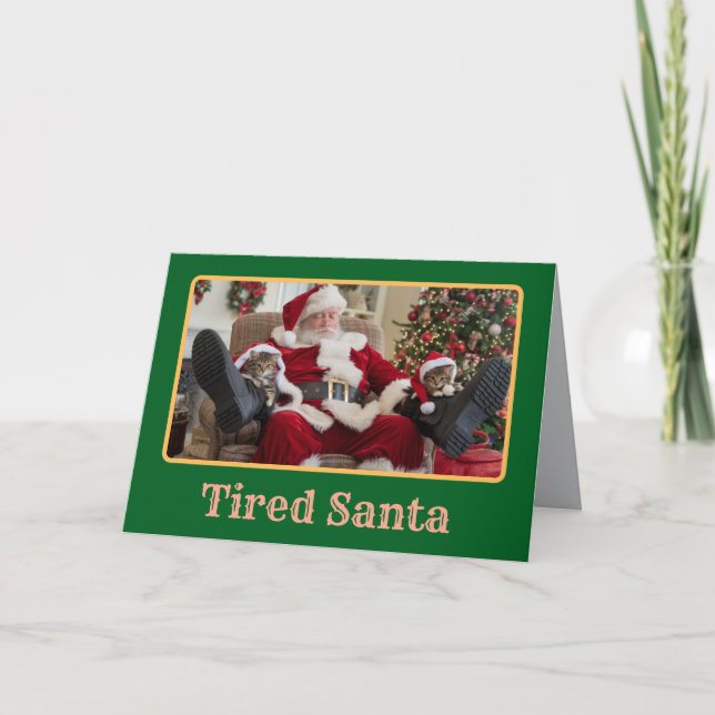 Tired Santa Card (Front)
