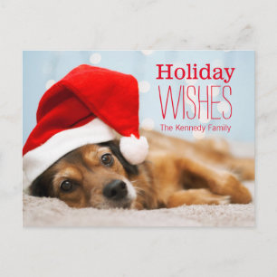 Tired Santa Holiday Postcard