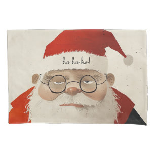 Tired Santa Pillow Case