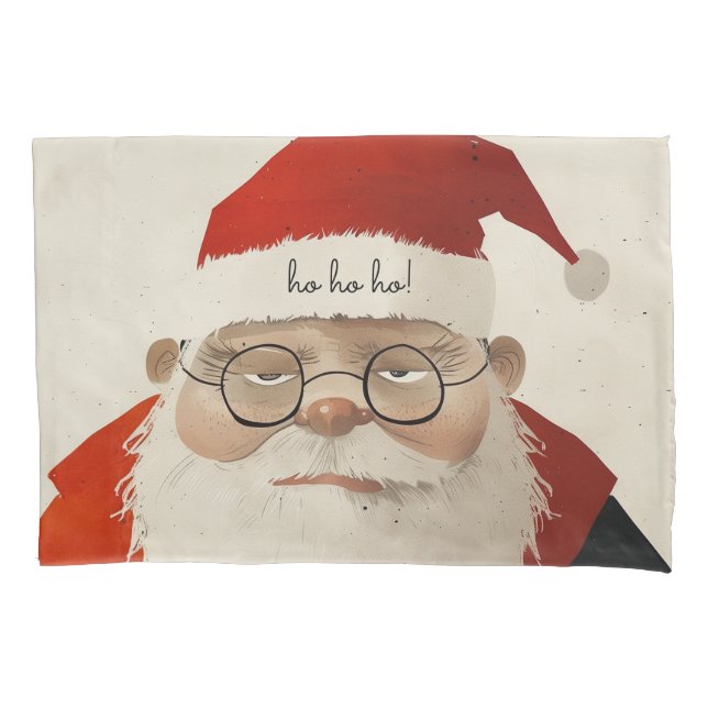 Tired Santa Pillow Case (Front)