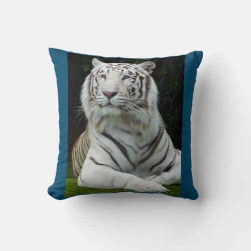 Tired Tiger Fathers Day Throw Pillow