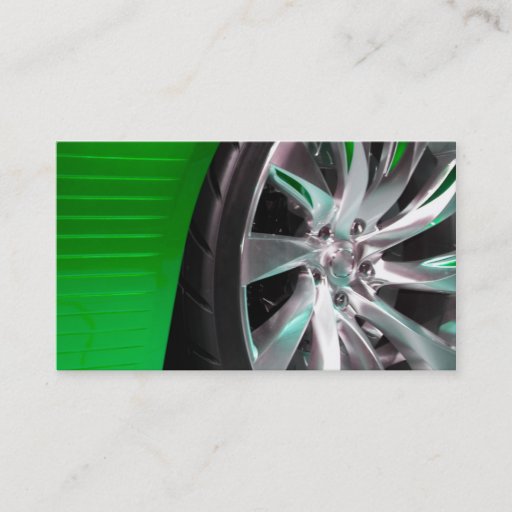 Customizable Tires and Rims Business Card Template