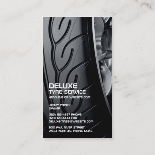 Tires Auto Repair Business Card