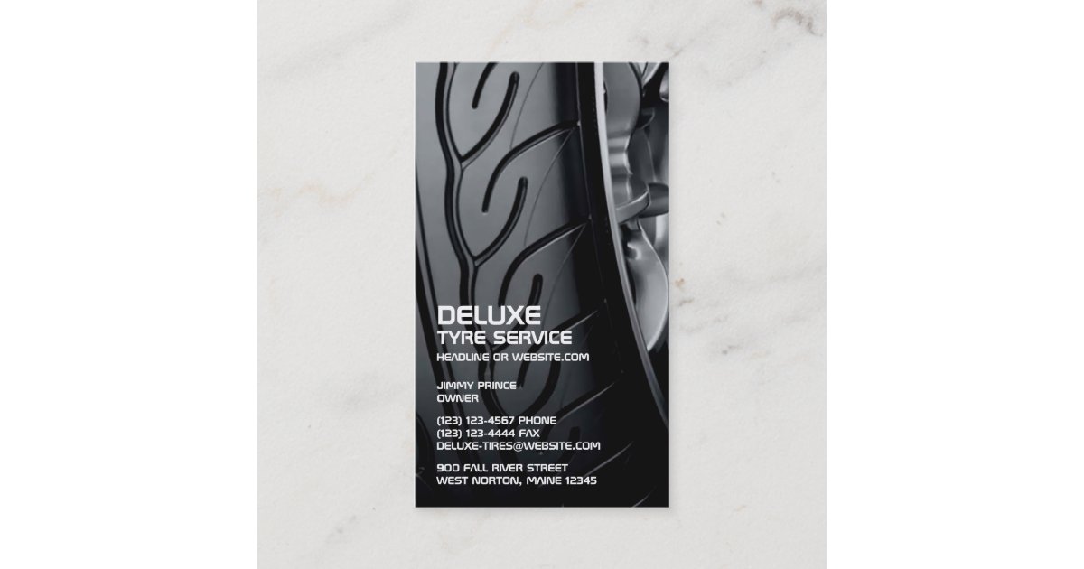Tires Auto Repair Business Card Zazzle