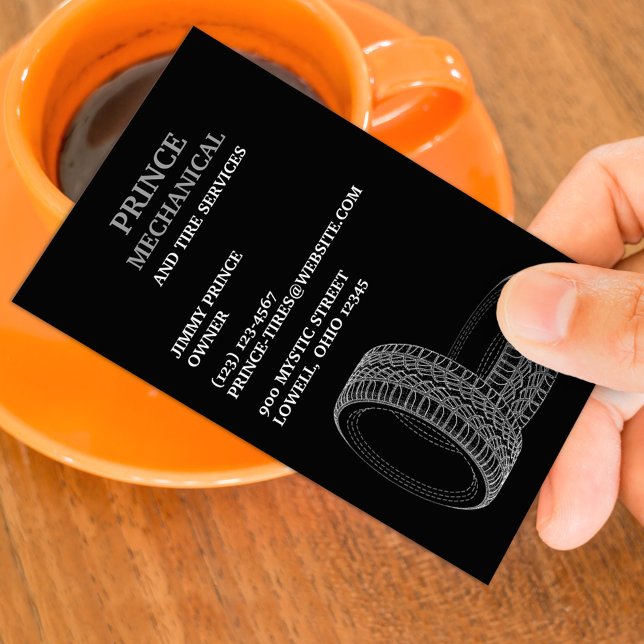 Tires Auto Repair Business Card Template (Creator Uploaded)