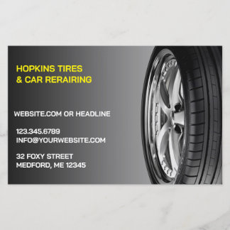 Tires Auto Repair Flyer