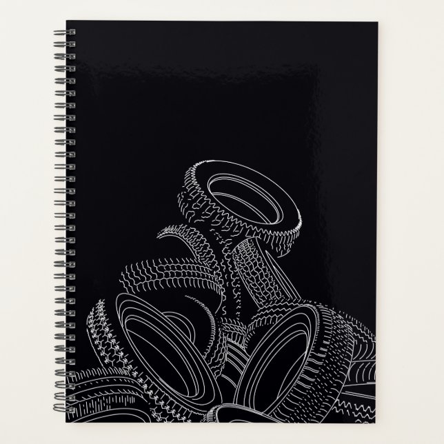 Tires Planner Calendar Notebook (Front)