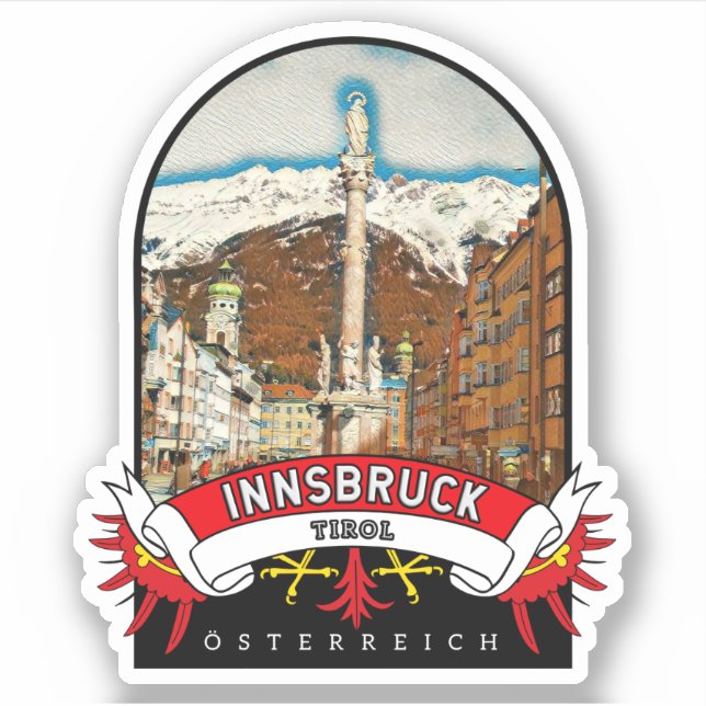 Tiro Innsbruck Austria Souvenir Sticker (Front)
