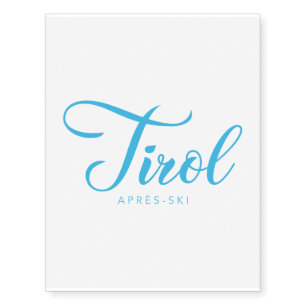 TIROL Apres-Ski Temporary Tattoos