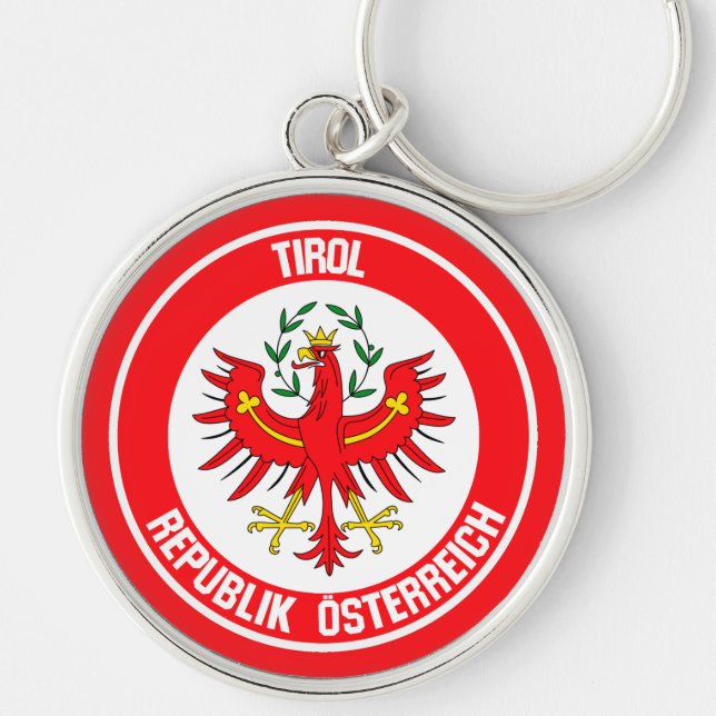 Tirol Round Emblem Keychain (Front)