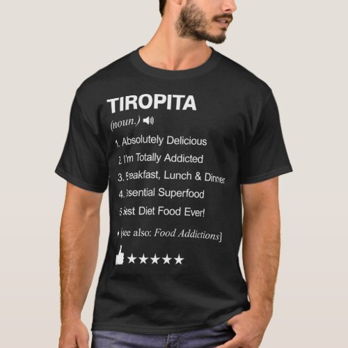 Tiropita Definition Meaning food  T_Shirt