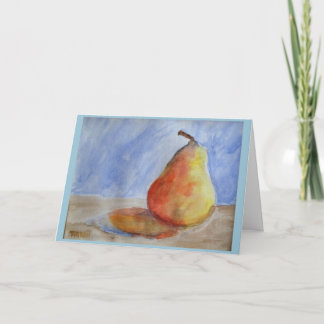 Tirrell "Pear in Watercolor" Birthday Greeting Card