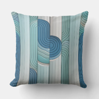 Tirta Column Ripple 3D Batik Motif Throw Pillow