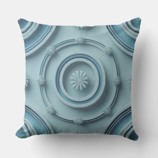 Tirta Spiral Grid 3D Batik Motif Throw Pillow