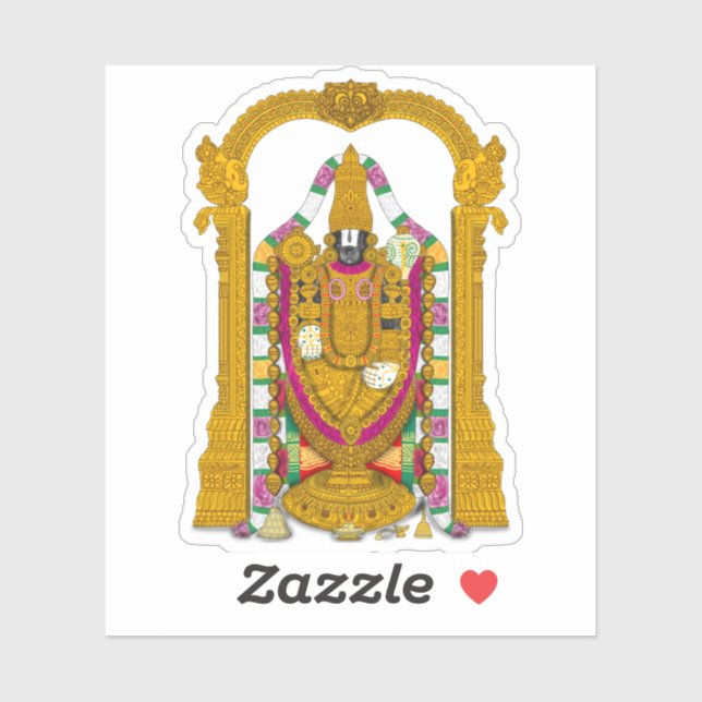 Tirupati Balaji Stickers for Daily Use (Sheet)