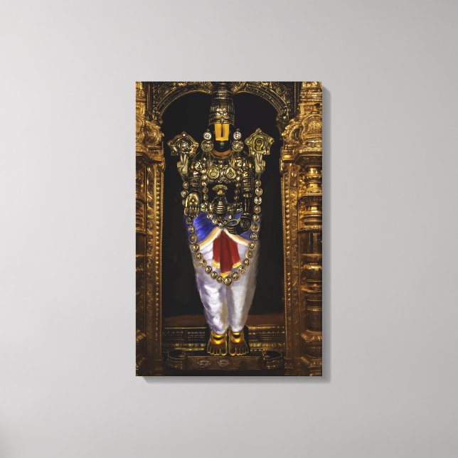 Tirupati Venkateshwara Swamy Canvas Wall Art (Front)