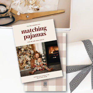 'Tis Cute Matching Pajamas Season One Photo Card