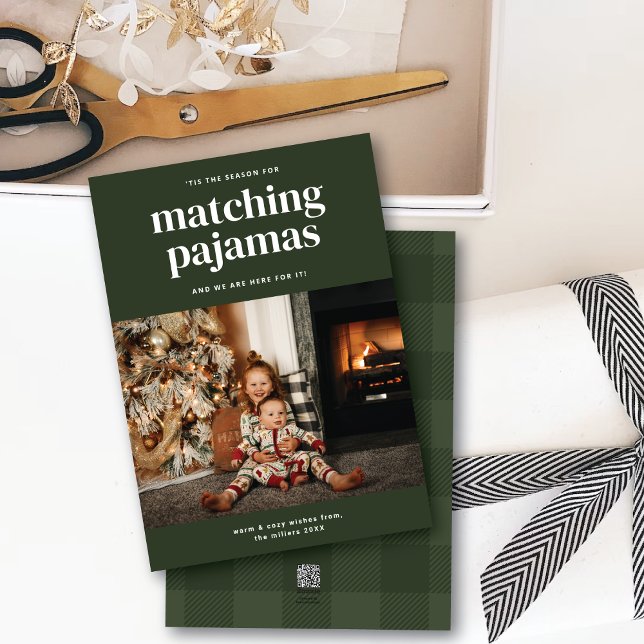 'Tis Cute Matching Pajamas Season One Photo Card (Creator Uploaded)