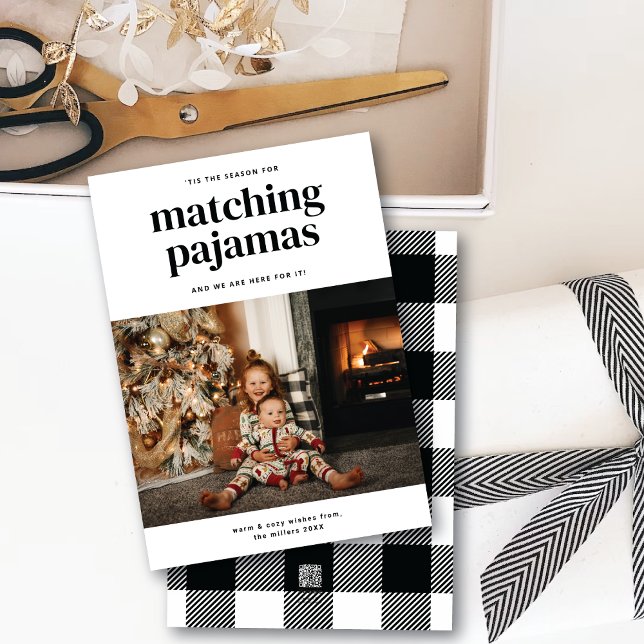 'Tis Cute Matching Pajamas Season One Photo Card (Creator Uploaded)