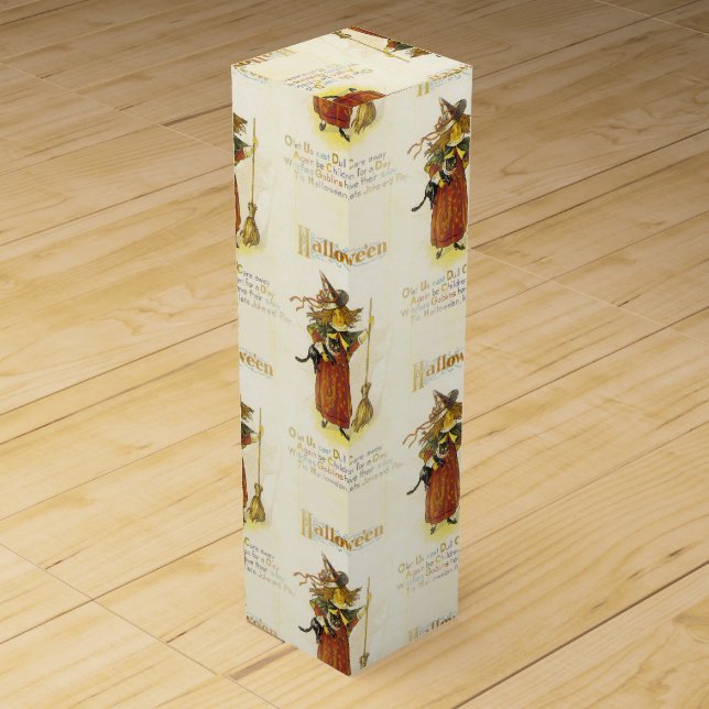 Tis Hallowe'en Wine Box (Front)