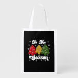 Tis Season Christmas Tree Debbie Cool Unique Grocery Bag