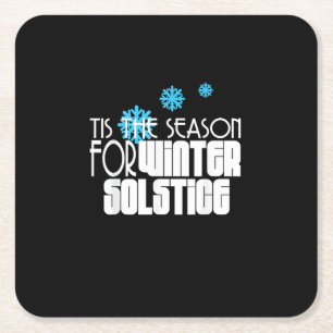 Tis Season For Funny Tamales Creative Style Square Paper Coaster