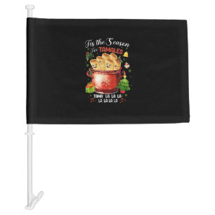 Tis Season For Tamales Christmas Mexican Food Car Flag
