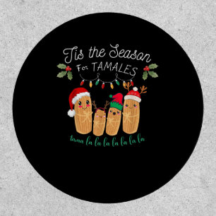 Tis Season For Tamales Mexican Christmas Modern Patch