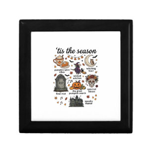 Tis Season Halloween Witch Pumpkin Skull_1 Gift Box