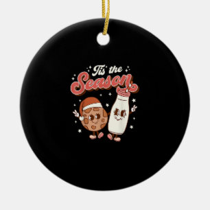 Tis Season Retro 70s 80s Vintage Groovy Cute Ceramic Ornament