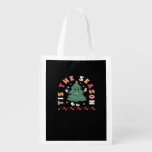 Tis Season Retro Halloween Spooky Season Fall Grocery Bag