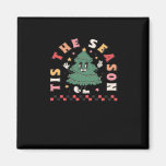 Tis Season Retro Halloween Spooky Season Fall Magnet